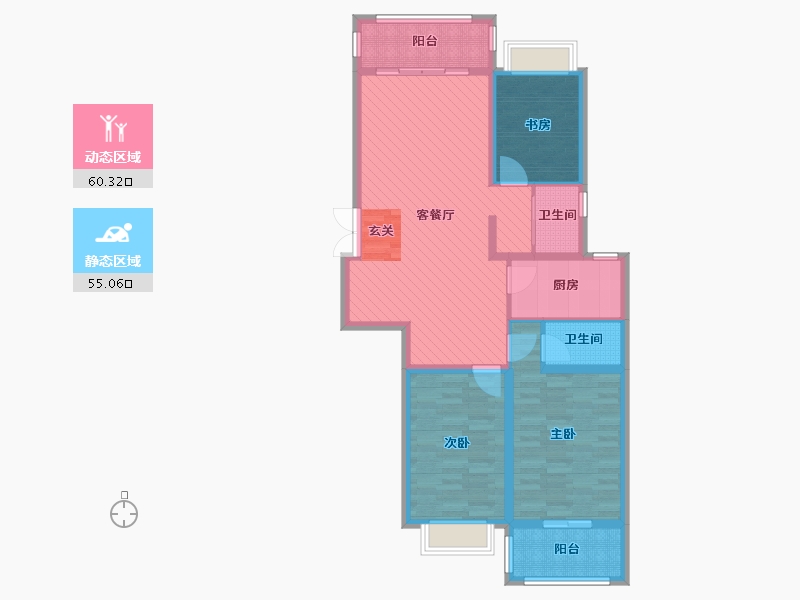 山东省-临沂市-杏源小镇-101.60-户型库-动静分区