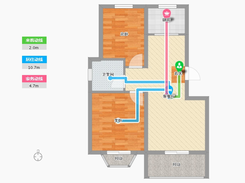 山西省-长治市-黎城华府-59.74-户型库-动静线