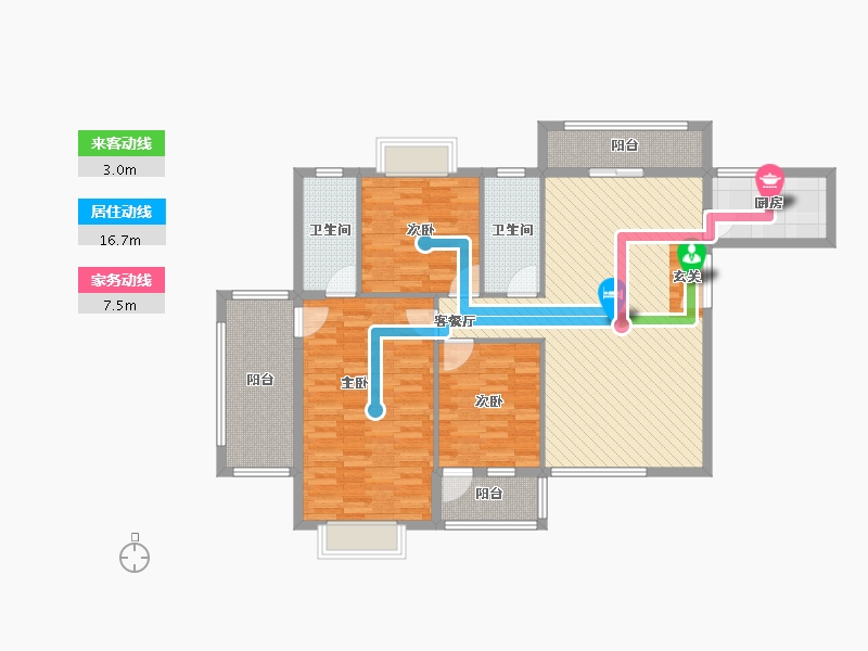 云南省-昭通市-映景梦苑小区-119.15-户型库-动静线