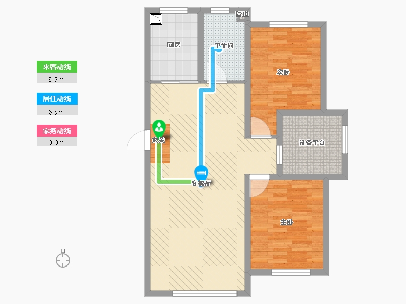 辽宁省-沈阳市-亿居地中海-76.10-户型库-动静线