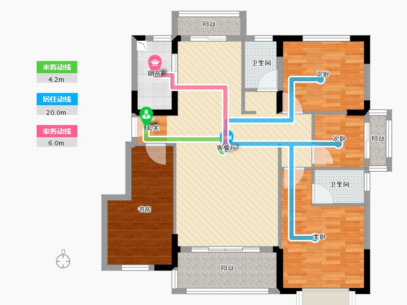 福建省-漳州市-万新御景山庄-100.00-户型库-动静线