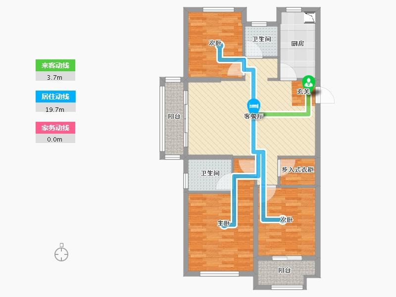 江西省-赣州市-中梁南安府-85.99-户型库-动静线