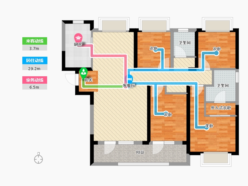 湖北省-武汉市-融创观澜一号-97.88-户型库-动静线