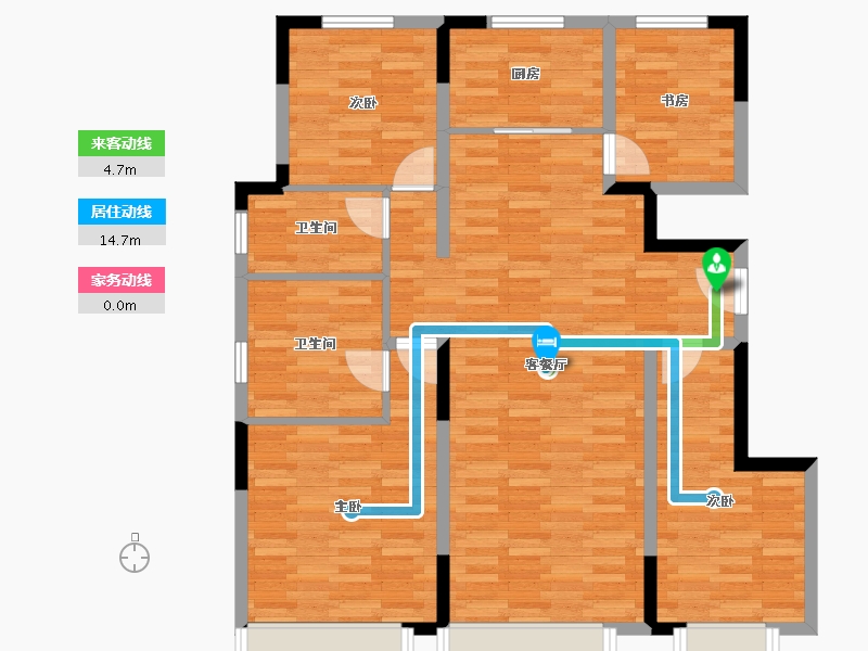 河北省-秦皇岛市-富力金禧-101.09-户型库-动静线