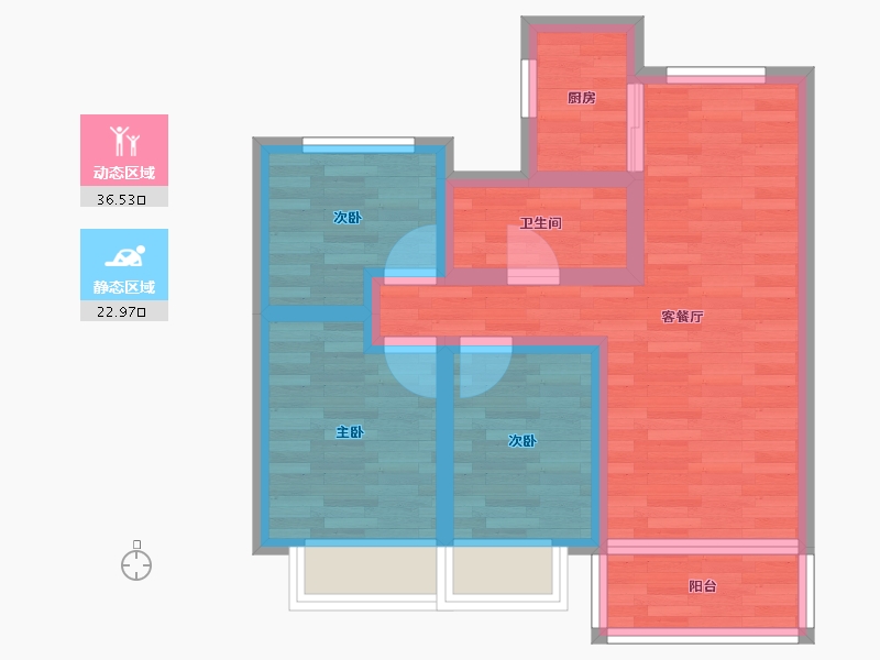 河南省-郑州市-永丰乐城-51.59-户型库-动静分区