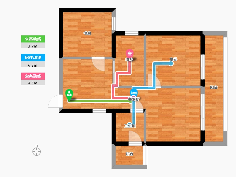 福建省-厦门市-保利叁仟栋-59.99-户型库-动静线