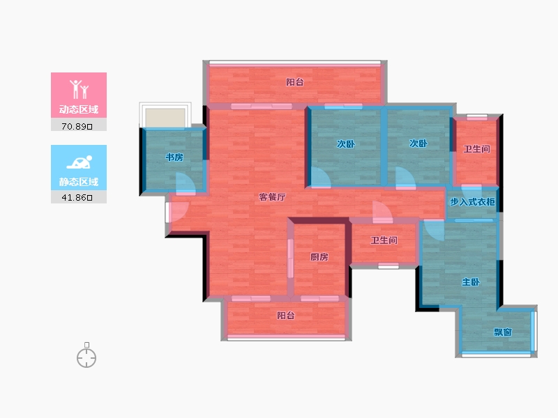 广西壮族自治区-南宁市-新希望锦官城-99.13-户型库-动静分区