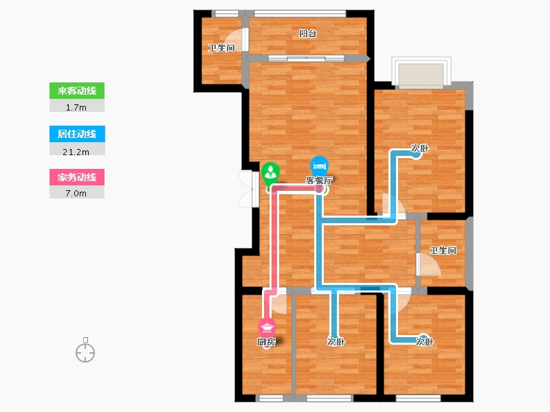 河北省-唐山市-东南都会-83.14-户型库-动静线