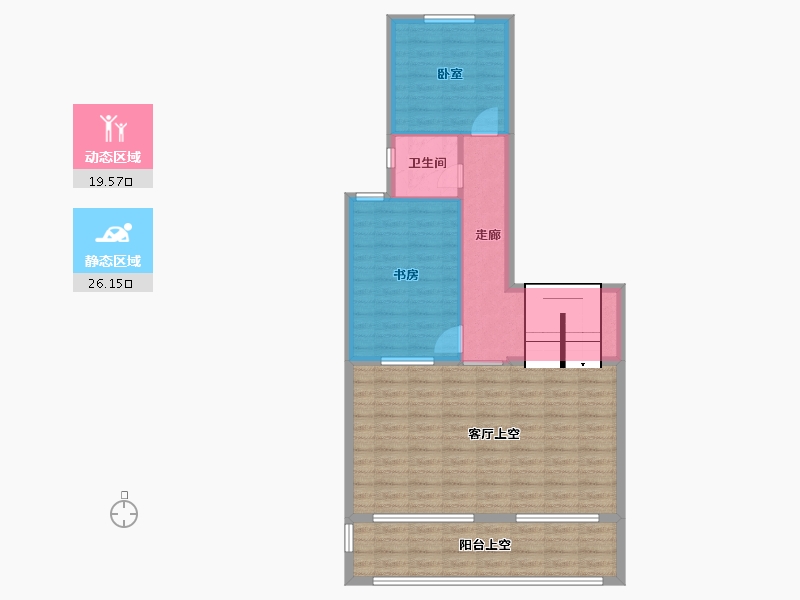 陕西省-西安市-万科・悦湾-84.59-户型库-动静分区