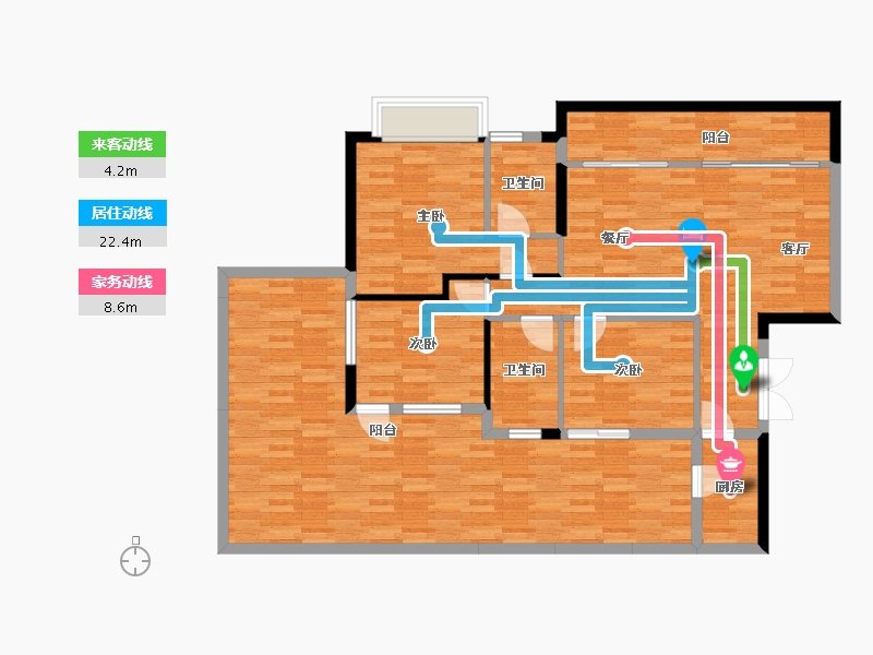 贵州省-贵阳市-中环国际-122.02-户型库-动静线