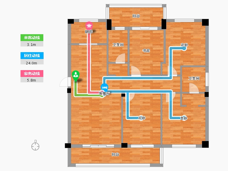 云南省-楚雄彝族自治州-姚安府-115.01-户型库-动静线