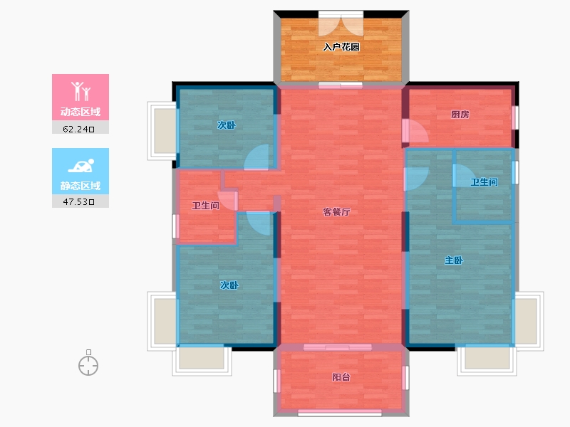 广东省-珠海市-华发新城-108.49-户型库-动静分区