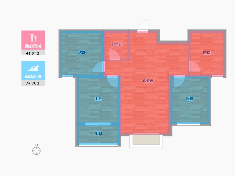 河北省-保定市-紫竹园-68.00-户型库-动静分区