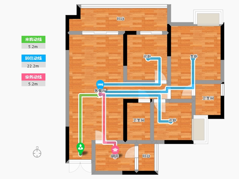 四川省-德阳市-江岸铭座-86.81-户型库-动静线