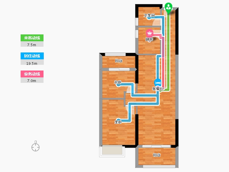 福建省-漳州市-一品江山-69.57-户型库-动静线