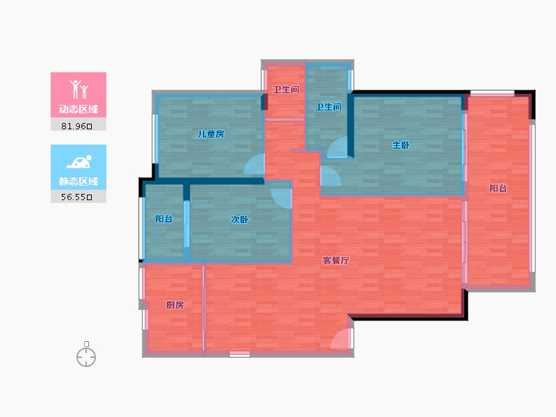 江西省-吉安市-上江界-124.99-户型库-动静分区