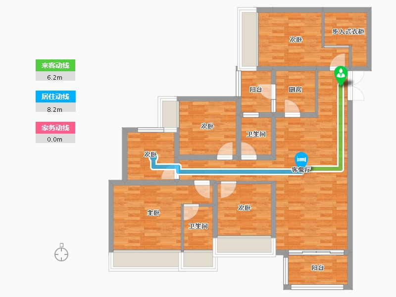 四川省-达州市-乐基国际社区-103.06-户型库-动静线