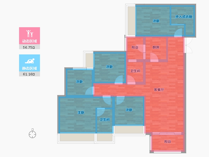 四川省-达州市-乐基国际社区-103.06-户型库-动静分区