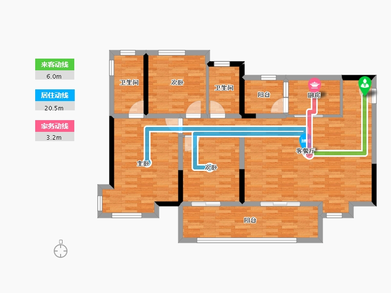 四川省-宜宾市-红星美凯龙·时代181-103.07-户型库-动静线