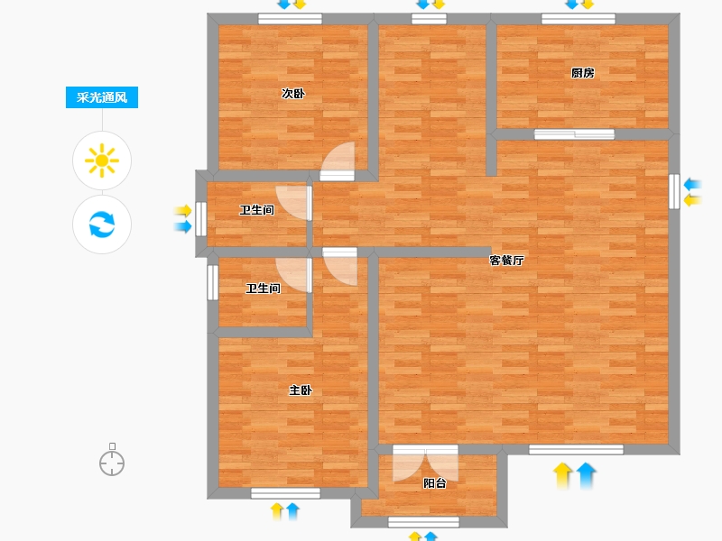 湖南省-邵阳市-农村老家-101.13-户型库-采光通风