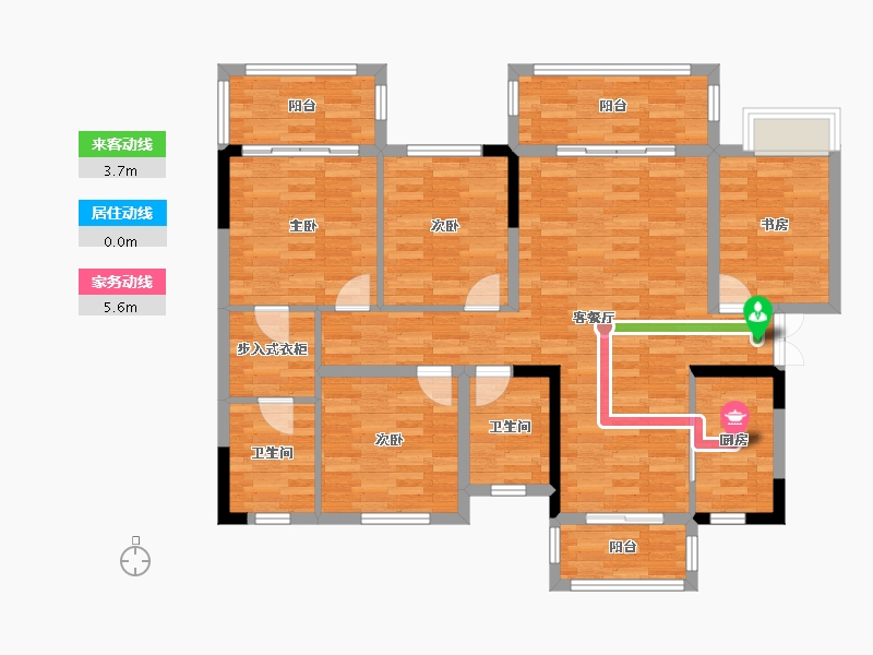 贵州省-贵阳市-太阳谷国际康养生活社区-113.48-户型库-动静线