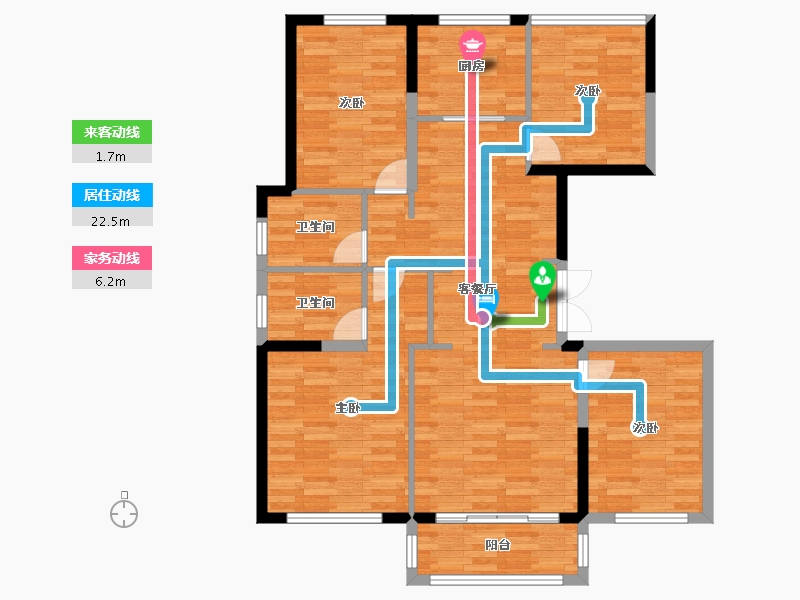 浙江省-衢州市-江山望府-102.78-户型库-动静线