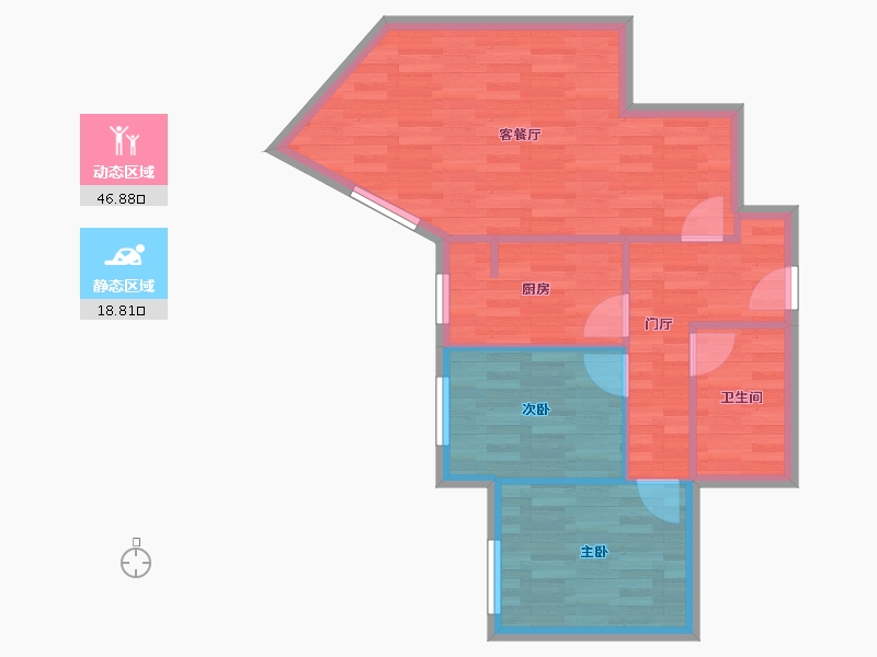 北京-北京市-保利嘉园三号院-59.12-户型库-动静分区