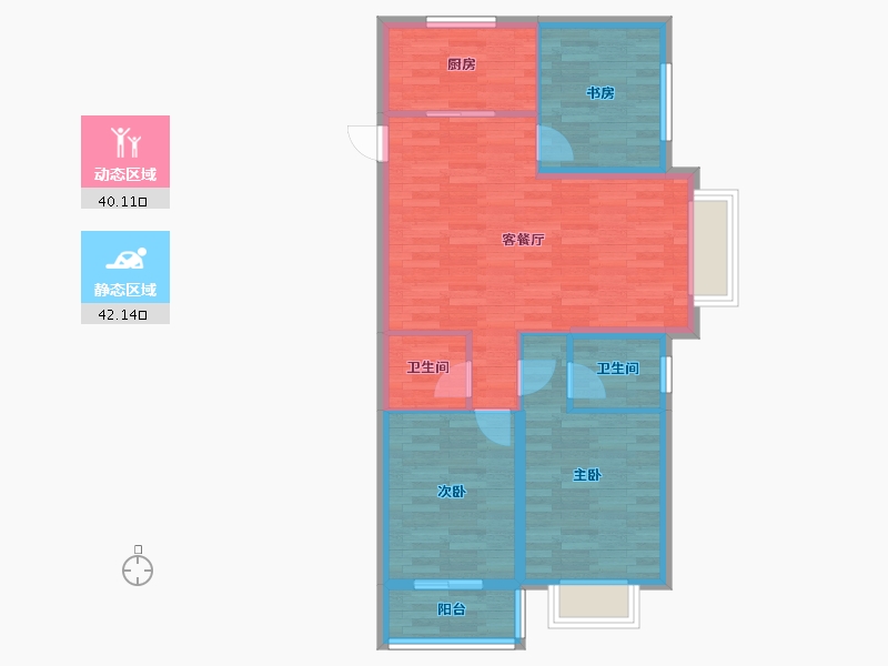 山西省-吕梁市-宝山丽湾-73.15-户型库-动静分区