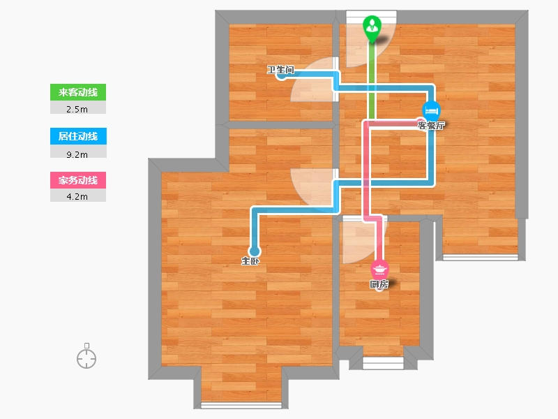 河南省-郑州市-警官公寓-33.64-户型库-动静线