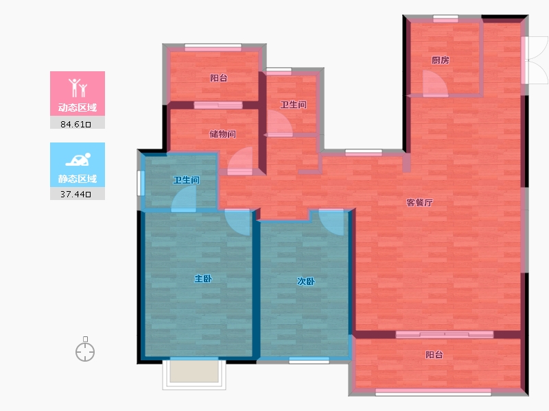 河南省-濮阳市-通和府-110.00-户型库-动静分区