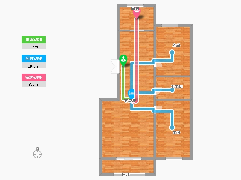 黑龙江省-黑河市-华泰东城御府-97.00-户型库-动静线