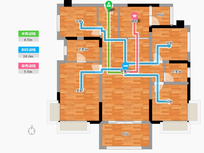 四川省-宜宾市-红星美凯龙·时代181-103.29-户型库-动静线