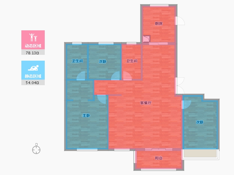 陕西省-西安市-保利天悦-120.15-户型库-动静分区