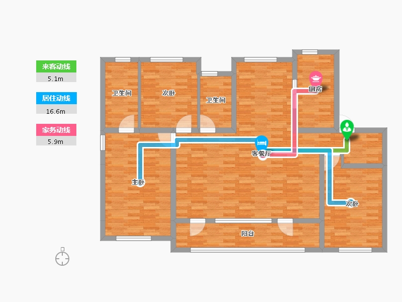 山东省-青岛市-融创影都壹号-115.09-户型库-动静线