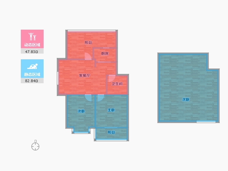 天津-天津市-龙朋园-119.82-户型库-动静分区