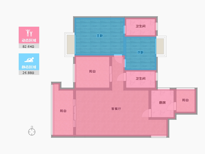 四川省-成都市-金色鱼凫-97.17-户型库-动静分区