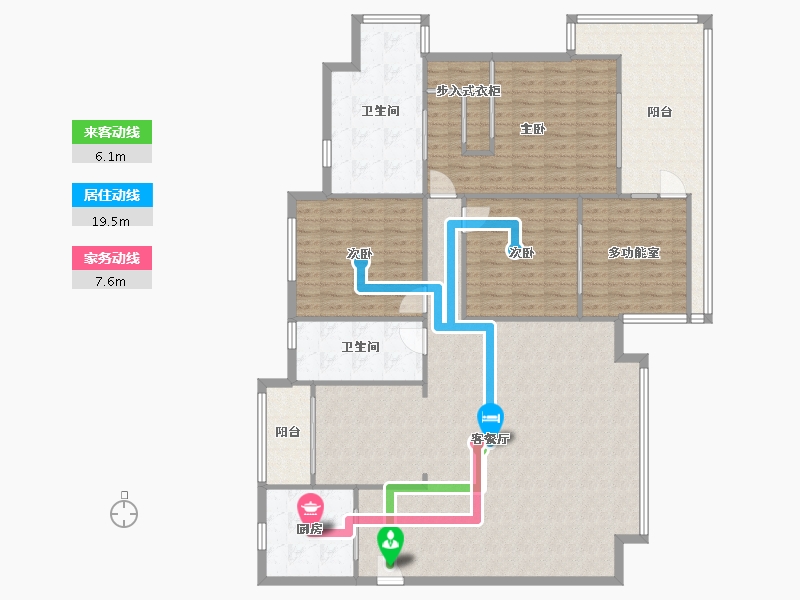 广东省-珠海市-万科金域蓝湾-170.58-户型库-动静线