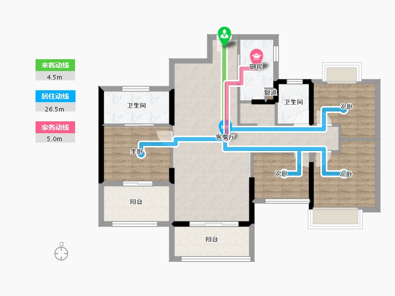 福建省-泉州市-阳光城丽景湾-97.00-户型库-动静线