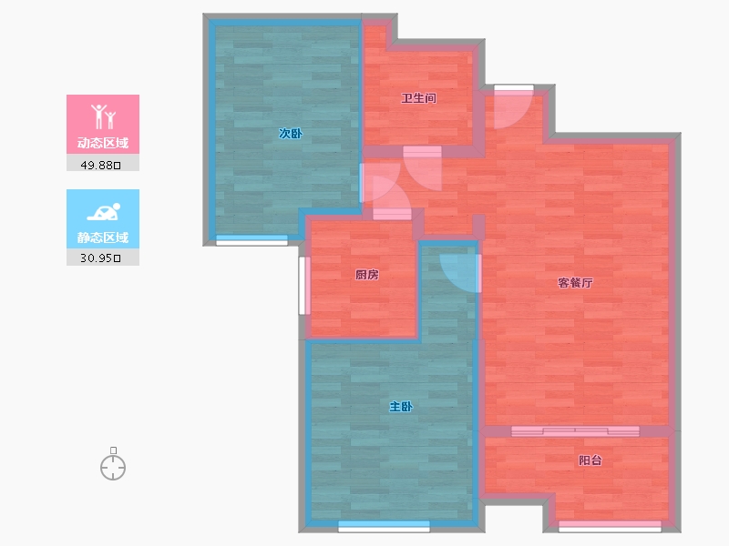 河北省-衡水市-当代悦城-72.34-户型库-动静分区