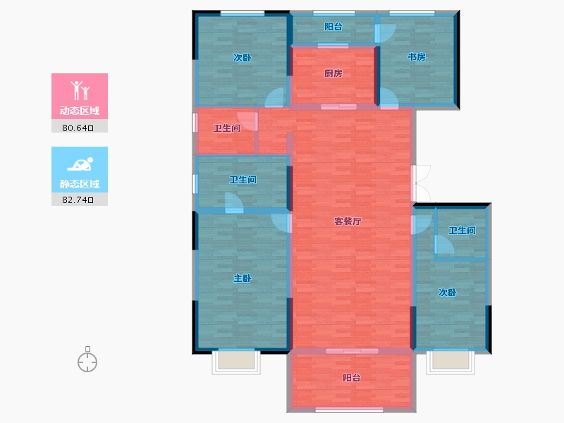 河南省-郑州市-龙水上境-147.76-户型库-动静分区