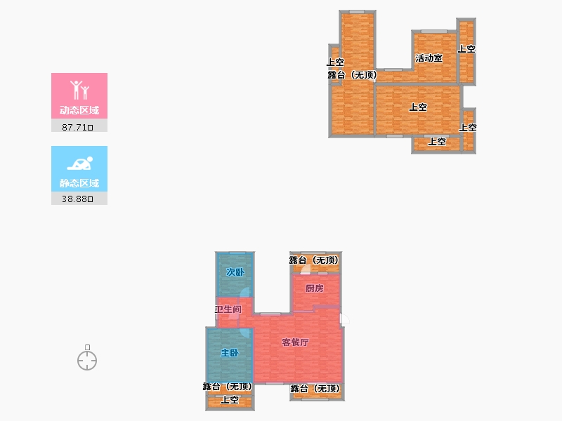 湖南省-长沙市-中航城国际社区-268.00-户型库-动静分区