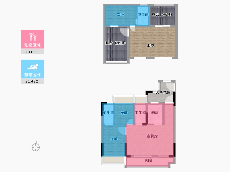 河南省-南阳市-悦龙府-101.50-户型库-动静分区