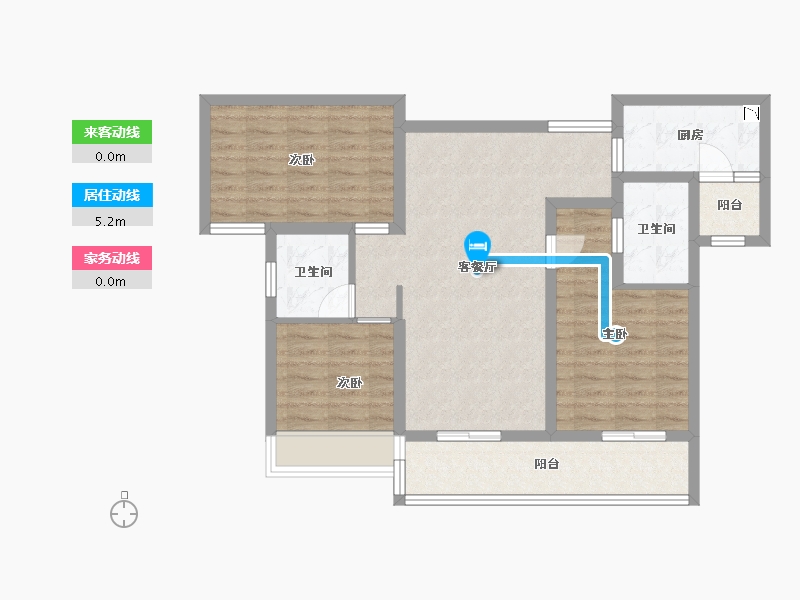 四川省-成都市-时代风华-83.73-户型库-动静线