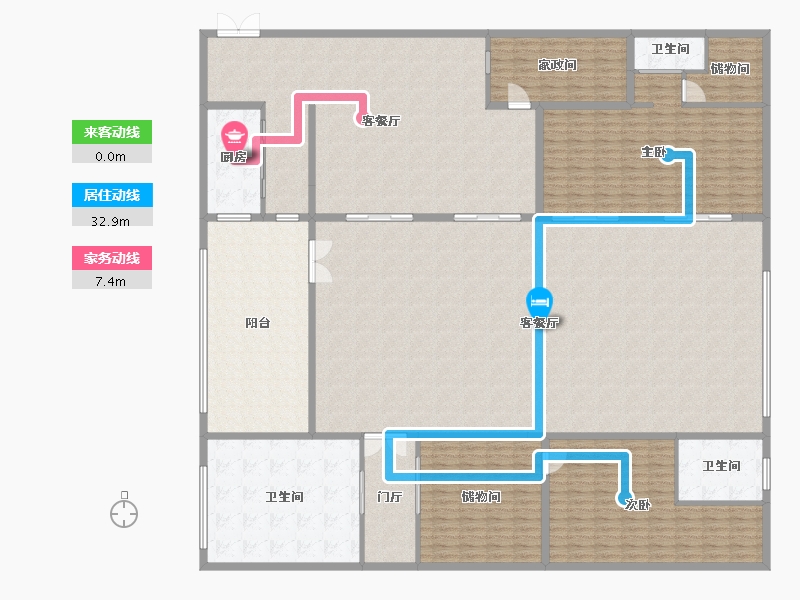 广东省-珠海市-万科・红树东岸-340.92-户型库-动静线