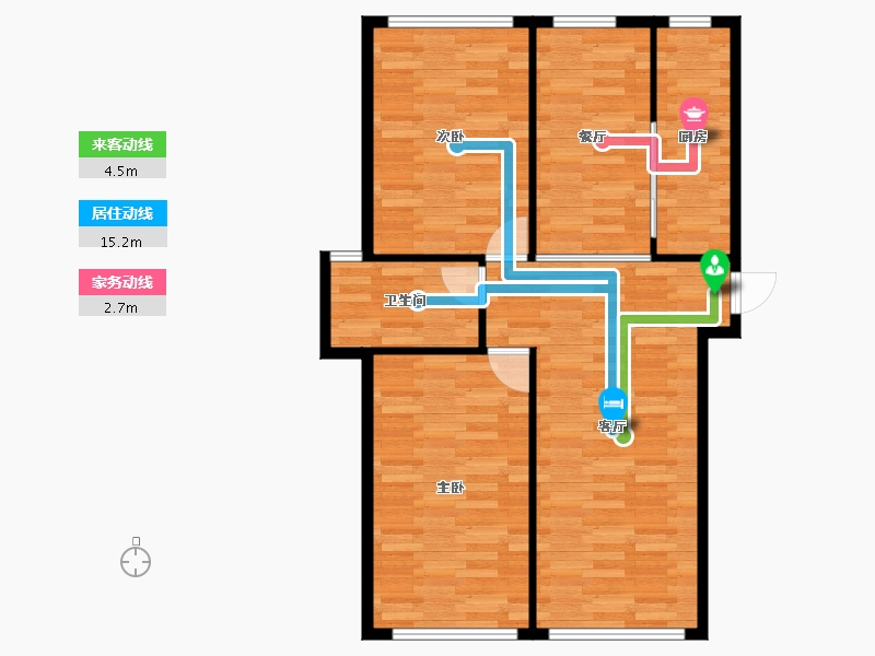 河北省-廊坊市-泰河家园-63.27-户型库-动静线