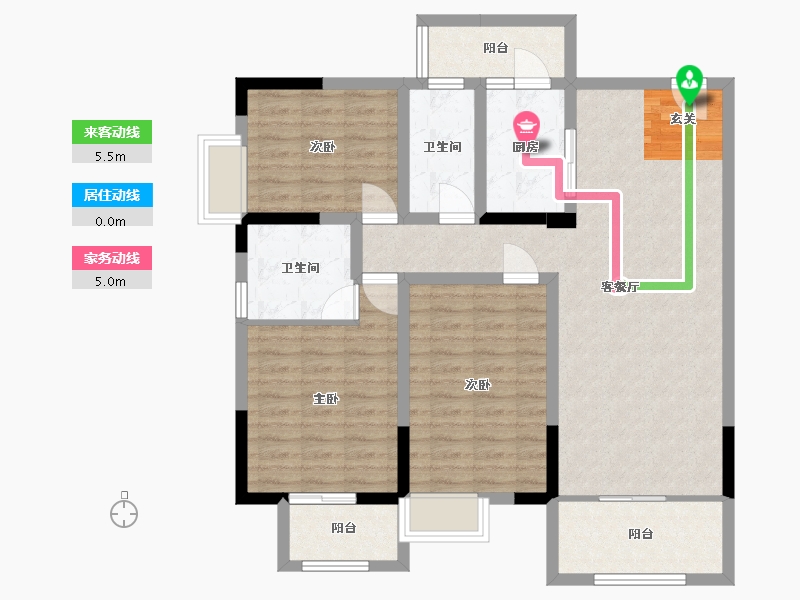 四川省-成都市-成金金语湾-101.75-户型库-动静线