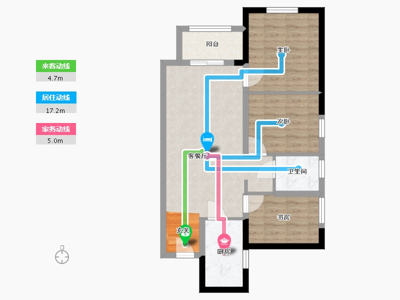 四川省-成都市-万科碧桂园公园大道-63.50-户型库-动静线