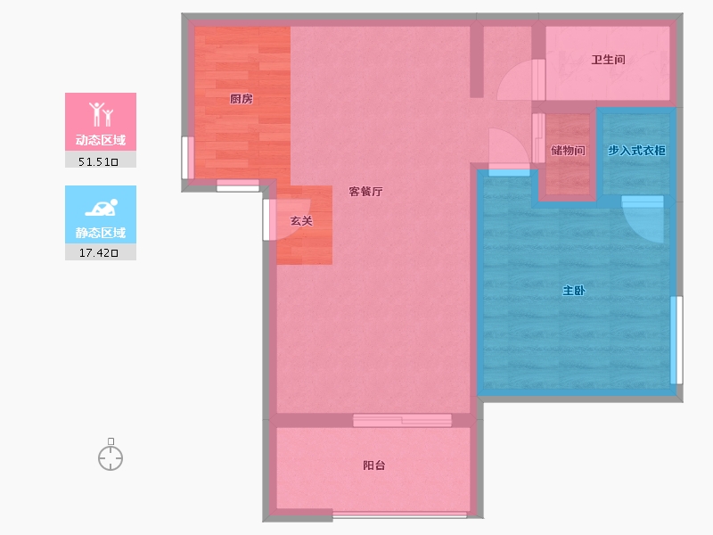 California-Fresno-Lake Ridge Apartments-61.23-户型库-动静分区