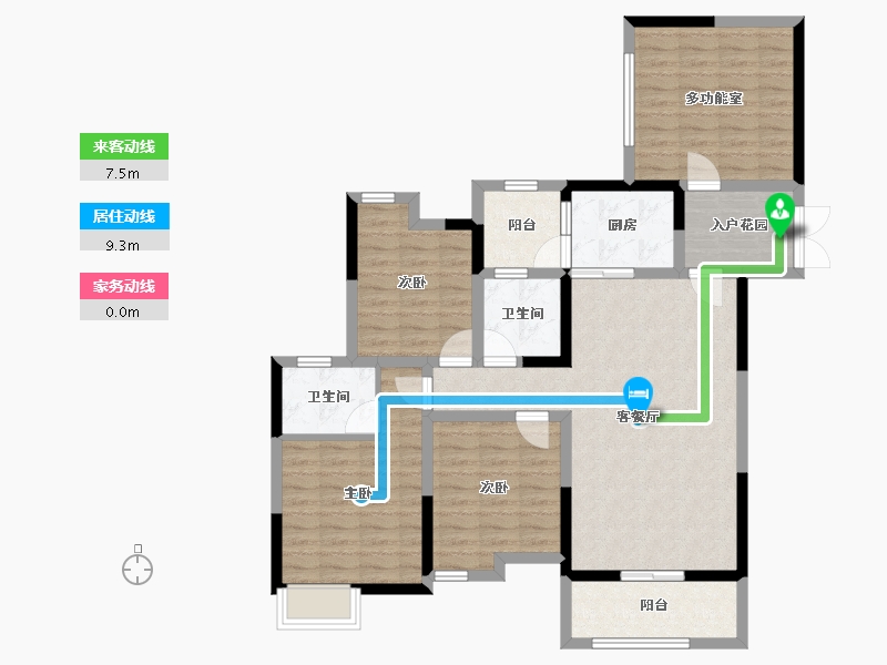 四川省-巴中市-江与城-105.45-户型库-动静线