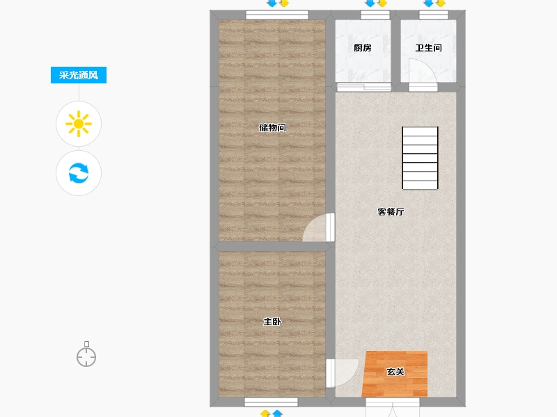 河北省-衡水市-薛家庄-65.46-户型库-采光通风